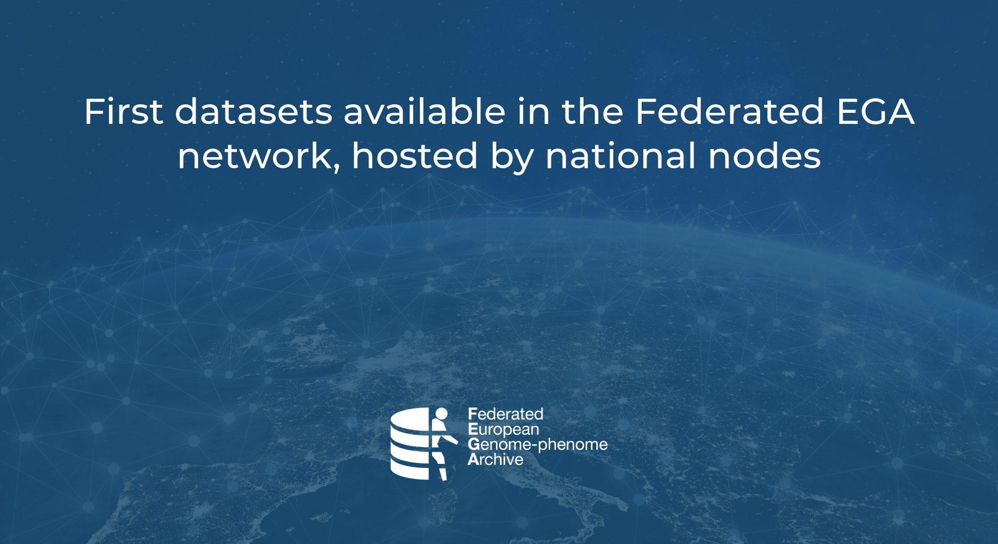 First datasets available in the Federated EGA Network main image
